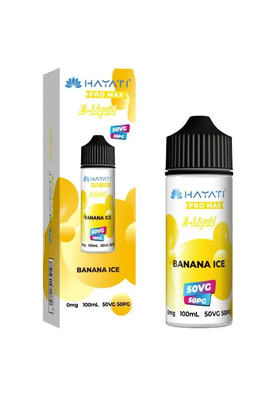 Banana Ice 50/50 E-Liquid by Hayati Pro Max 100ml